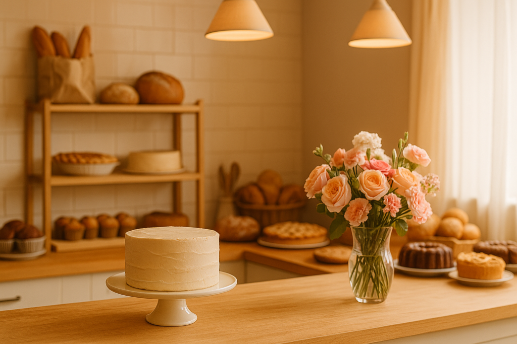 Bakery Delights And Floral Charm